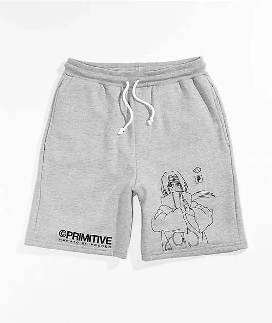 Action Hero Itachi Grey Sweat Shorts