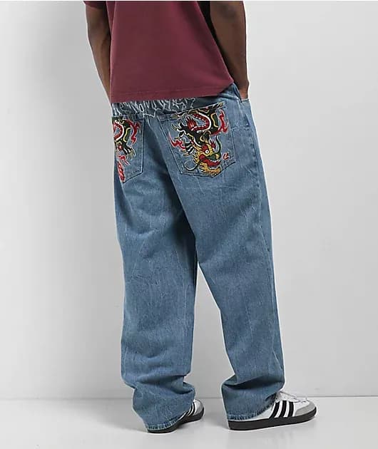 Ambush Medium Blue Loose Fit Jeans — image 1 of 1