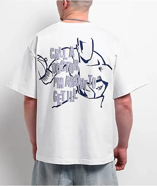 AND1 Call A Doc White T-Shirt — image 1 of 1