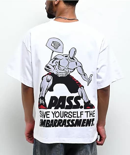 AND1 Save Yourself White T-Shirt — image 1 of 1