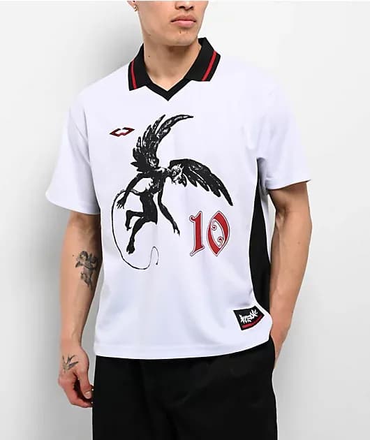 Angel White Soccer Jersey — image 1 of 1