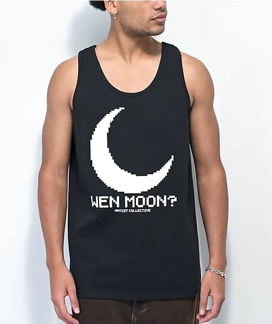 Artist Collective Wen Moon Black Tank Top — image 1 of 1