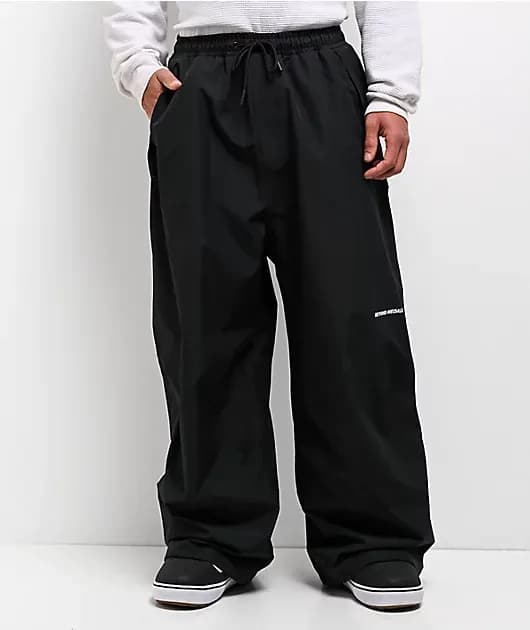 Beyond Medals Park Black 15K Baggy Snowboard Pants — image 1 of 1