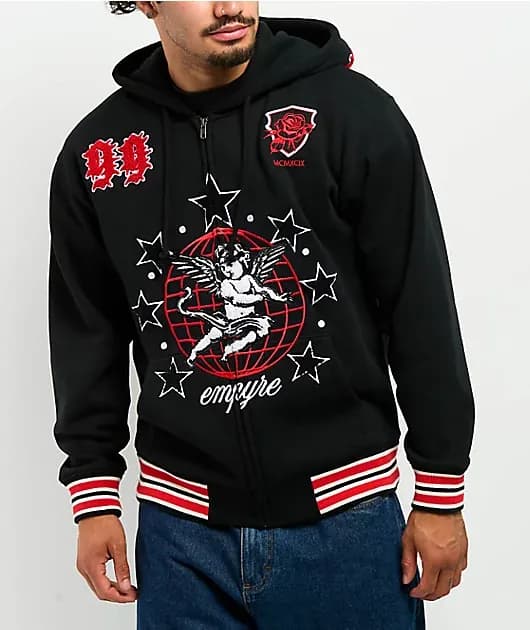 Big World Black Zip Hoodie — image 1 of 1