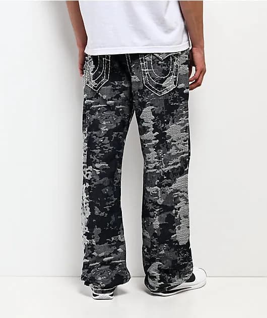 Billy Jacquard Stacked Body Wash Bootcut Jeans — image 1 of 1