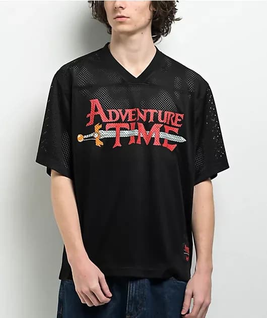 Black Mesh Football Jersey