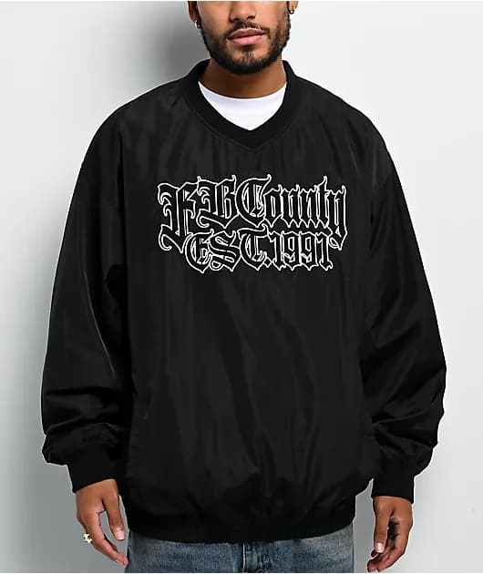 Black Pullover Windbreaker — image 1 of 1
