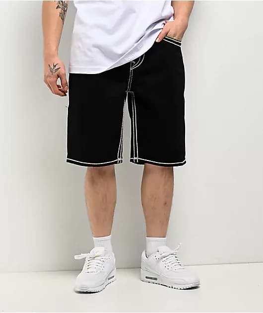 Bobby Rope Stitch Black Shorts — image 1 of 1
