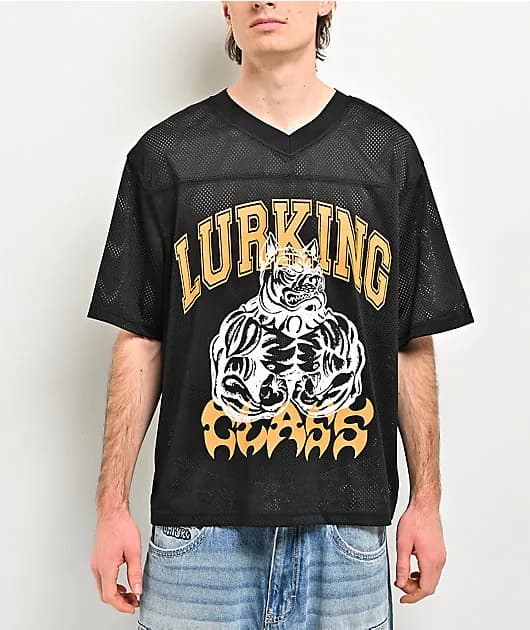 Class Of 86 Black Crop Football Jersey