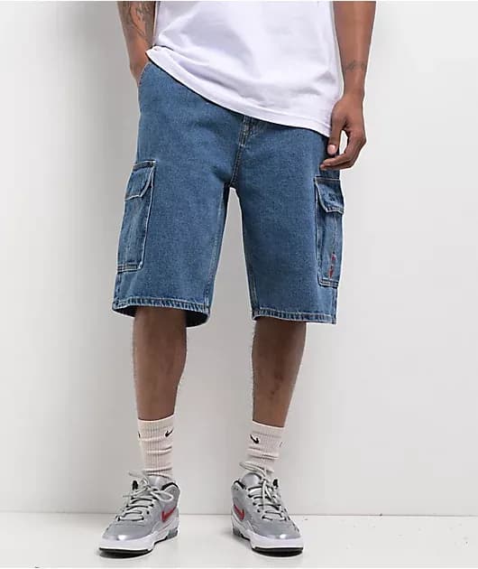 Classic '87 Light Stone Wash Cargo Shorts — image 1 of 1