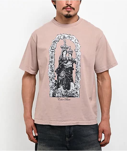 Color Bars La Madonna Natural T-Shirt — image 1 of 1