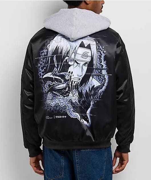 Comic Hero Clones 2fer Black Bomber Jacket — image 1 of 1