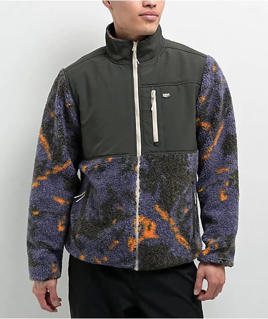 Condor Blue and Grey Sherpa Tech Fleece — image 1 of 1