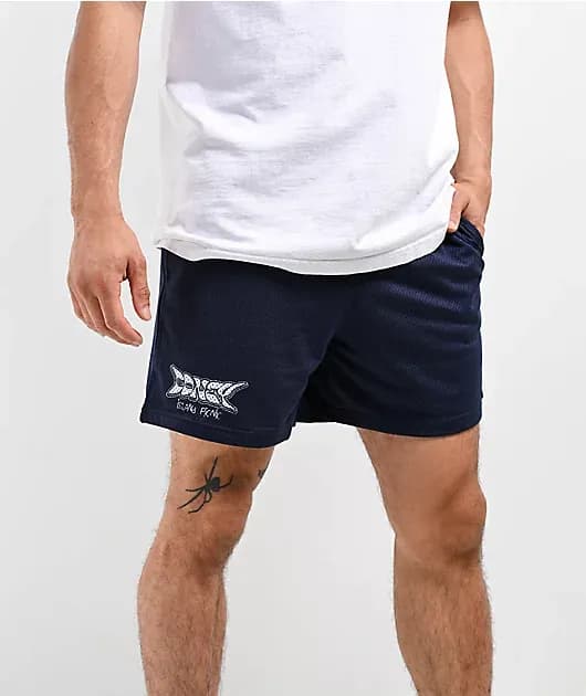 Coney Island Picnic Tour Navy Mesh Shorts — image 1 of 1