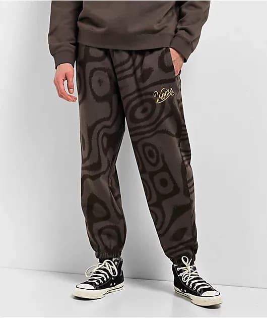 Converse Wonka Brown Jogger Sweatpants — image 1 of 1