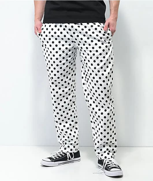Cookman Dot White Chef Pants — image 1 of 1