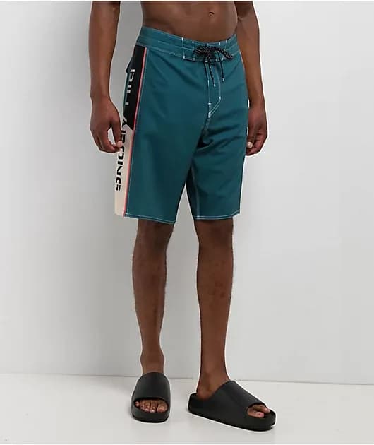 D Bah 2.0 Pro Turquoise Blue Board Shorts — image 1 of 1