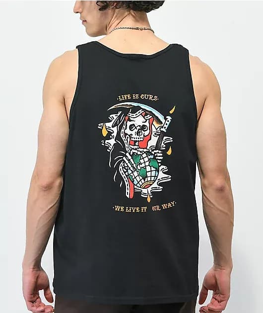 Dark Seas Take Over Black Tank Top — image 1 of 1