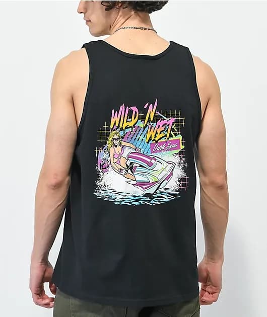Dark Seas Wet N Wild Black Tank Top — image 1 of 1