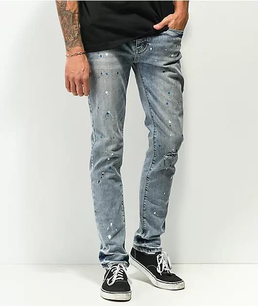 Dript Denim Starbolt Light Blue Skinny Jeans — image 1 of 1