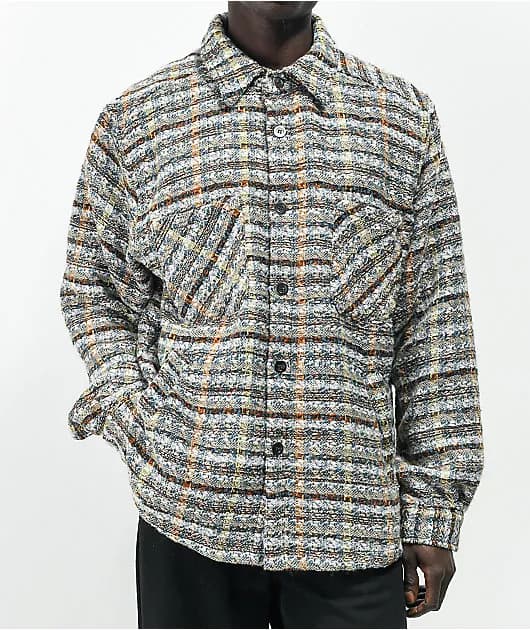 EPTM Slit Brown Flannel Shirt — image 1 of 1