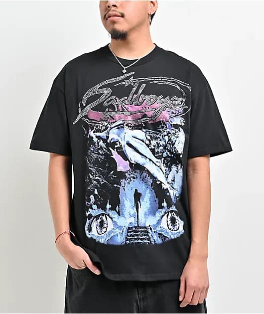 Extssy Eyes Black T-Shirt — image 1 of 1