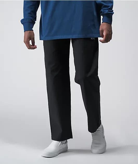 Eyes Black Elastic Waist Pants — image 1 of 1