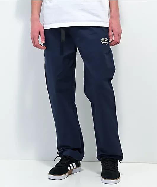 Eyes Navy Elastic Waist Pants — image 1 of 1