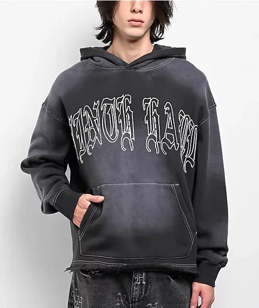 Fein Black Wash Hoodie — image 1 of 1