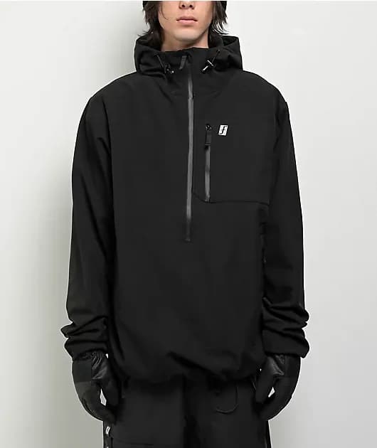 Forum Riding Black Softshell Anorak Snowboard Jacket — image 1 of 1