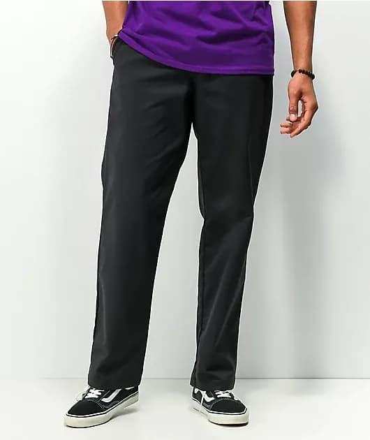 Foy Loose Black Twill Skate Pants — image 1 of 1