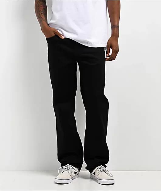 Freeworld Black Denim Straight Fit Jeans — image 1 of 1