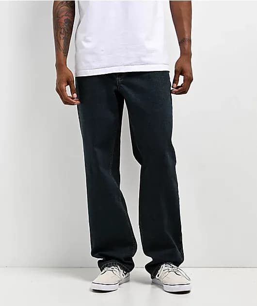 Freeworld Dark Blue Denim Relaxed Fit Jeans — image 1 of 1