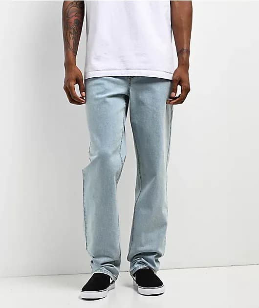 Freeworld Light Blue Denim Straight Fit Jeans — image 1 of 1