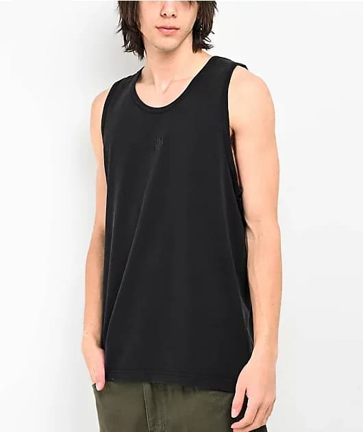 Fundamentals Black Relaxed Tank Top — image 1 of 1
