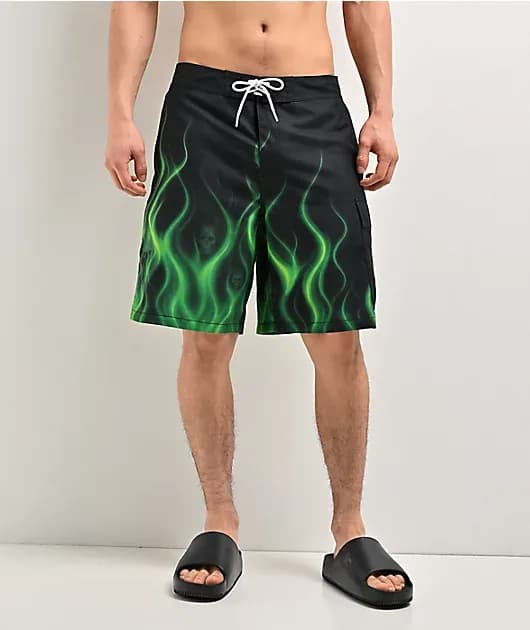 Ghost Rhider Black Cargo Board Shorts — image 1 of 1
