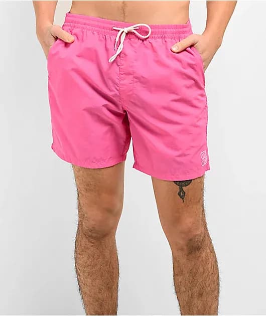 Graffiti Floater Pink Board Shorts — image 1 of 1