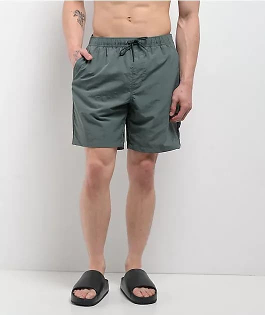 Grom Dark Green Board Shorts — image 1 of 1