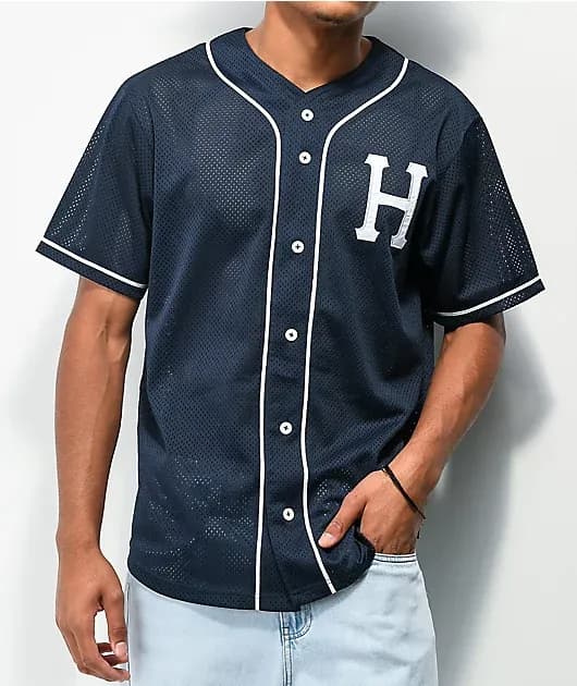 Harlem Navy Baseball Jersey — image 1 of 1