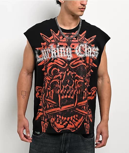 Heavy Metal Parking Lot Black Tank Top — image 1 of 1