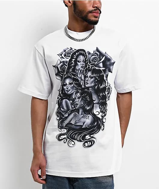 Hey Ruca Homegirl Magic White T-Shirt — image 1 of 1