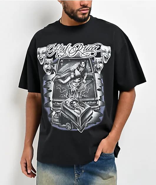 Hey Ruca Mini Truck Black T-Shirt — image 1 of 1