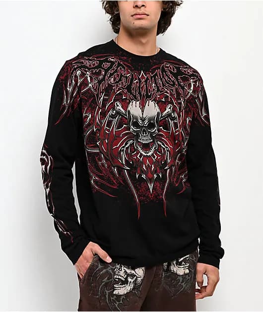 Immortal Empire Lava Black Wash T-Shirt — image 1 of 1