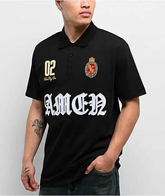 Imperial Black Polo Shirt — image 1 of 1