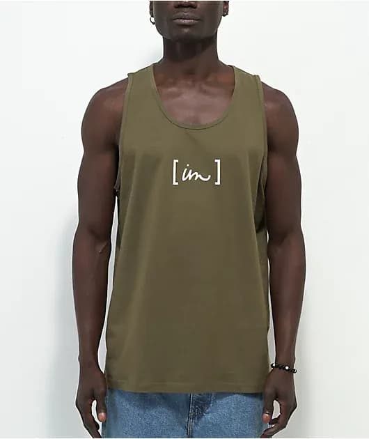 Imperial Motion Bracket Olive Tank Top — image 1 of 1