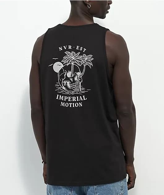 Imperial Motion Oasis Black Tank Top — image 1 of 1