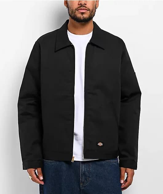 Insulated Eisenhower Black Work Jacket — image 1 of 1