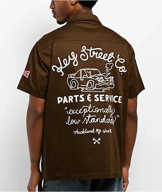 Parts Service Brown Work Shirt — image 1 of 1