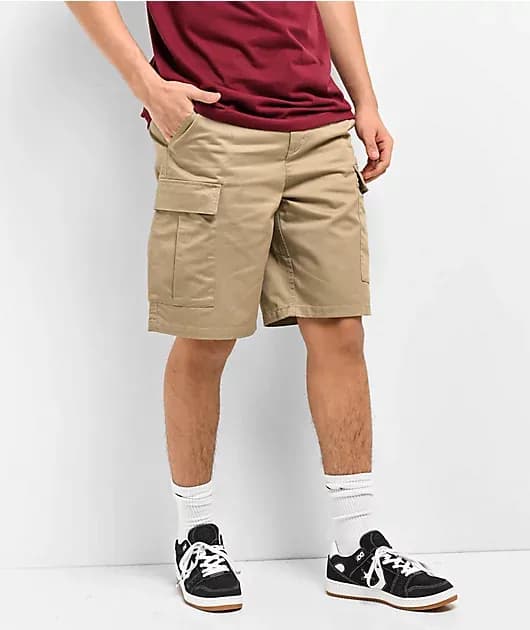 Khaki Skate Cargo Shorts — image 1 of 1