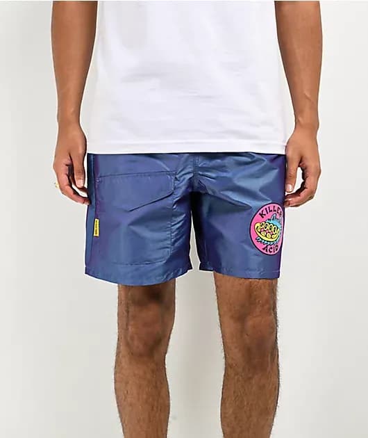 Cat Hologram Blue Shorts — image 1 of 1